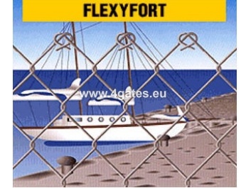 Pītais žoga siets FLEXYFORT H1,2m / Stieple 2 mm / CINKOTS