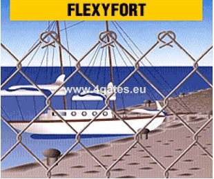 Сетка заборная плетеная FLEXYFORT H1,8м / проволока 2 мм / ZINC