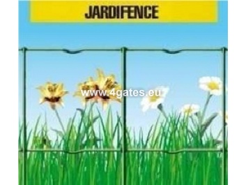 Сварной забор JARDIFENCE, ZINC + ПВХ RAL6005, проволока 2,1мм / высота 1м