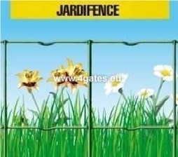 Сварной забор JARDIFENCE, ZINC + ПВХ RAL6005, проволока 2,1мм / высота 1м