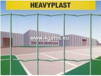 Sveiset gjerde HEAVYPLAST, ZINC + PVC RAL6005, ledning 3mm / høyde 2m