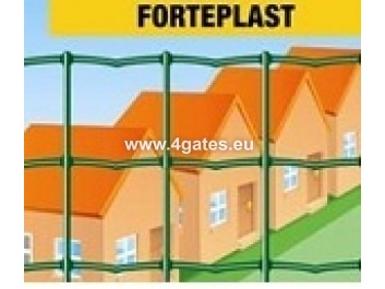 Сварной забор FORTEPLAST, ZINC + ПВХ RAL6005, проволока 2,5 мм / проволока 1м