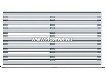 Tregjerde -skjerm 1380x2810 mm.