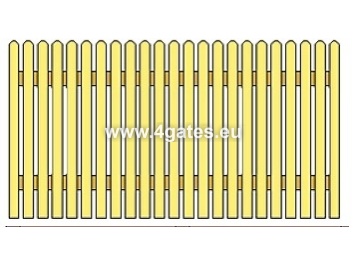 Wood Section 1380x2810 mm.