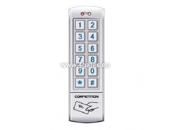 DH16A-12DT ~ koda slēdzene - Autonomais kontrolieris ar EM 125KHz nolasītāju un šifratoru 1010 lietotāji 12Vdc IP65