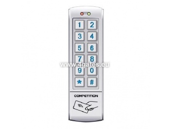 DH16A-12DT ~ Code Lock – Stand-Alone Controller with EM 125 KHz Reader and a Keypad; 1010 Users; 12 VDC; IP65