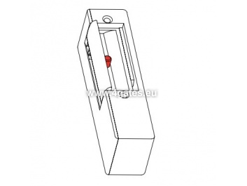 22.1.00B Elektromagnetische Sperre mit Speicher 150kg 12v AC/DC DIN links