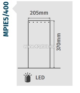 Fikseeritud pollarid MPIE5 / 400