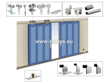Hanging door system up to 220 kg