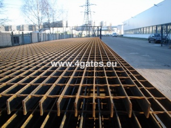 Black welded steel grating SP; 34x76/40x3; 6100x1000 mm