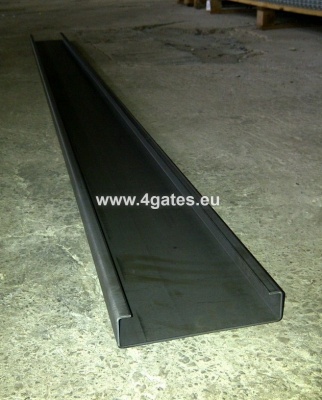 C Profilis - juodas - 200*45*3 mm; L-3000mm