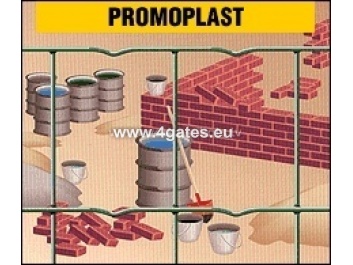 Сварной забор PROMOPLAST, оцинкованный + ПВХ RAL6005, проволока 2,1мм / высота 1,2м