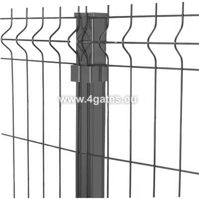 Panel gjerde H1730 / wire 4mm / galvanisert + RAL7016 / grå