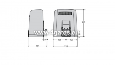 Slankiųjų vartų automatiks BFT DEIMOS ULTRA BT B600/A600 MAXI KIT