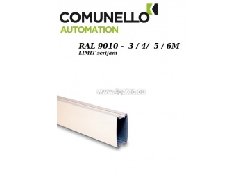 Aluminum rectangular boom COMUNELLO LIMIT RAL9010 3/4/5 / 6M
