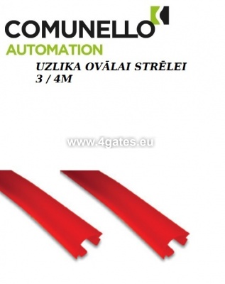 oval red bar cover  COMUNELLO 3 / 4M