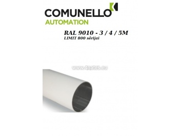 Round aluminum boom COMUNELLO LIMIT RAL 9010 3/4 / 5M