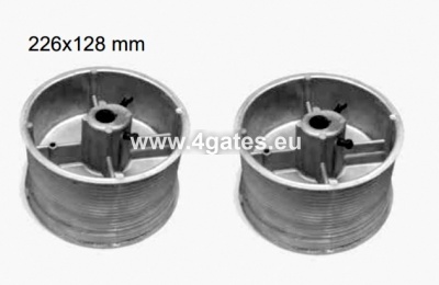 Trošu ruļļu komplekts 226x128mm