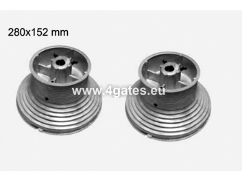 Trošu ruļļu komplekts paaugstinātam pacēlumam 280x152mm