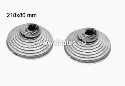 Trošu ruļļu komplekts vertikālam pacēlumam 218x80mm