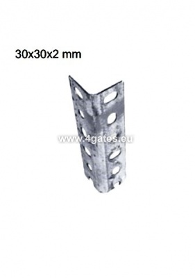 Perforuotas montavimo kampas 30x30x2mm