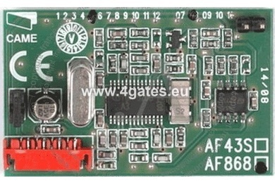 CAME AF868 Radio plate pluggable 868Mhz