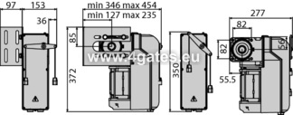 BFT PEGASO BCJA645W01-automātiskais elektromehāniskais operators industriālajām dalītajām durvīm.