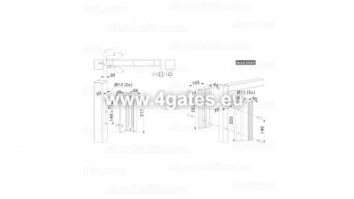 LOCINOX MAG3000 - Elektromagnetas su integruotomis rankenomis