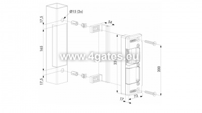 LOCINOX SE-E-ELEKTROS UŽRAKTAS, 12V AC \ DC, 1A, JUODAS