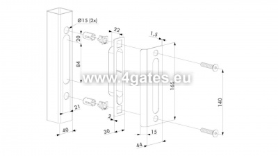 Striker plate SPKZ, ornamental LOCINOX
