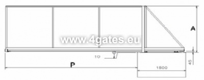 Sliding gates - gate set/primed + painted