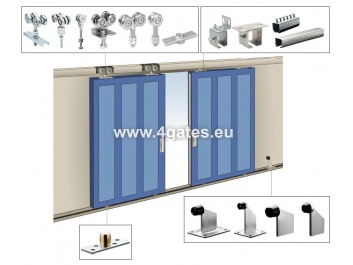 Hanging door system up to 280 kg