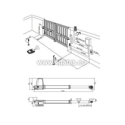 Drehtorantriebsmotor BFT ATHOS AC A25