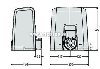 Stumdomų vartų variklis DEIMOS ULTRA BT A 400 V