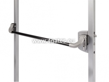 Aluminum Push Bar-L for Exterior Gate Locks LOCINOX LAKQ, LPKQ, LFKQ