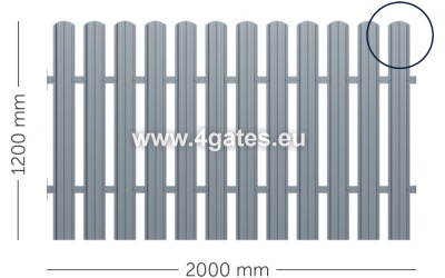 Fertiger Zaun im Paket LUX-SPA-01, 12 Tafeln