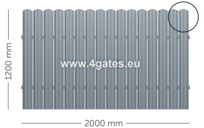 Finished fence in a package LUX-UNI-05,16  Panels