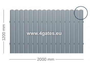 Готовый забор в упаковке LUX-UNI-05,16  панелей