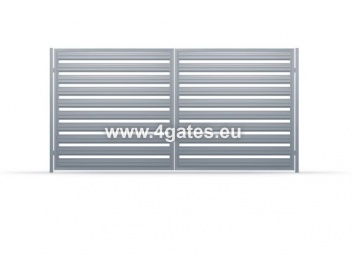 Dobbeltport LUX HORIZONTAL STEEL PROFILE