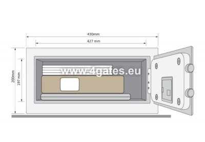 Turvaline YALE külaline YLG / 200 / DB1 (200x430x350 )