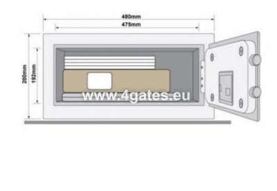 Turvaline YALE YLEB / 200 / EB1 (200x480x350 )