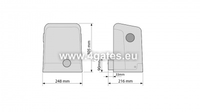 Bīdāmo vārtu automātika NICE FILO400 MAXI KIT